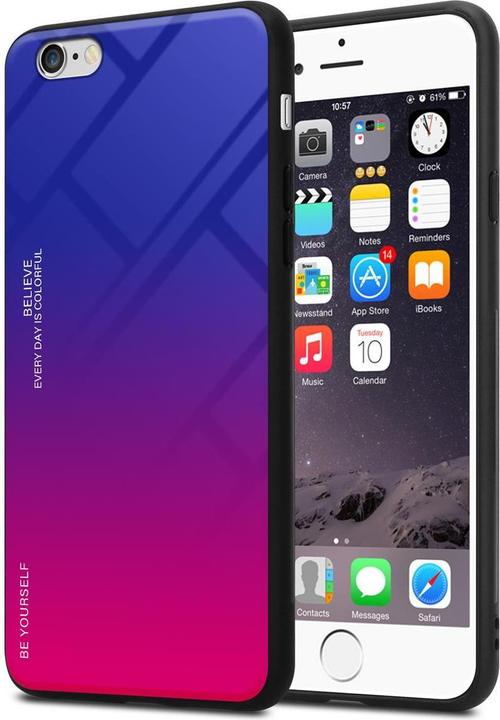 Actual product image Cadorabo TPU 2 colors glass cover (Apple iPhone 6)