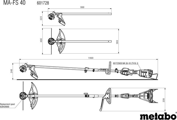 Produktbild Metabo MA-FS 40 (Trimmfaden)