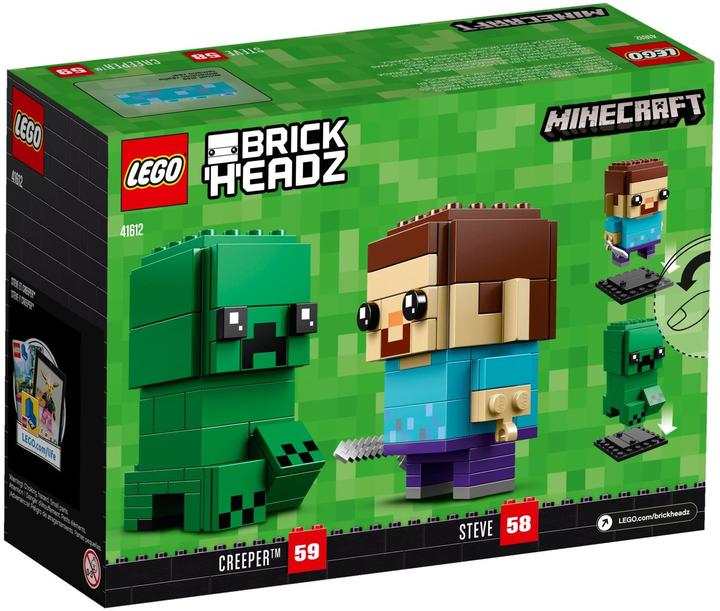 Actual product image LEGO Brickheadz Steve & Creeper 41612 (41612, LEGO Brickheadz)