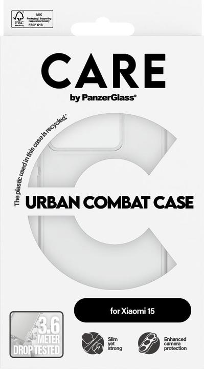 Immagine prodotto PanzerGlass Flagship Case Transparent Urban Combat w. Clear Frame Xiaomi 15 (Xiaomi 15)