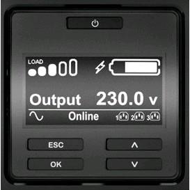 Actual product image APC SRT1000RMXLI (1000 VA, 1000 W, Online double converter UPS)