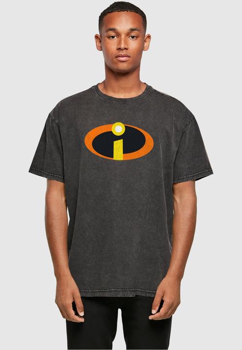 Immagine prodotto Absolute Cult Gli Incredibili 2 - Maglietta oversize lavata con acido con il logo del costume - 114289 (XS)