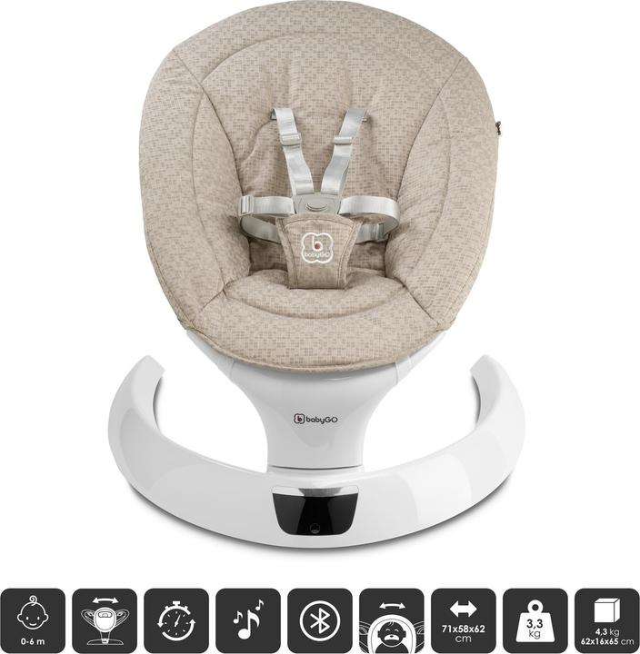 Actual product image BabyGo Swing beige