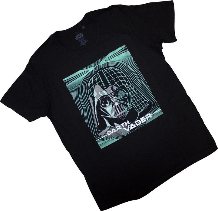 Actual product image Star Wars Unisex Adult Darth Vader Grid Mask T-Shirt (L)