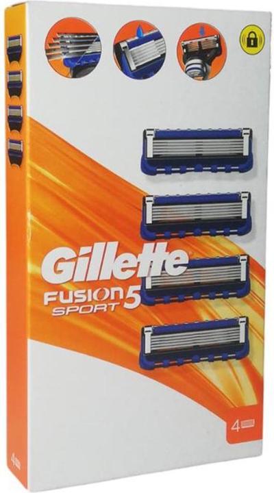Gillette Fusion Sport 5 Klingen Nachfüllpackung mit 4 Klingen