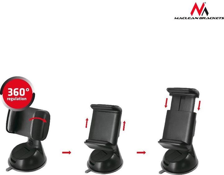 Produktbild Maclean MC-737 holder Passive holder Mobile phone/Smartphone Black