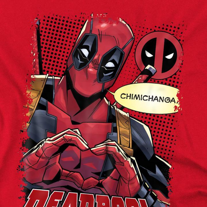 Immagine prodotto Deadpool Chimichanga Maglietta Cuore Uomo (4XL)
