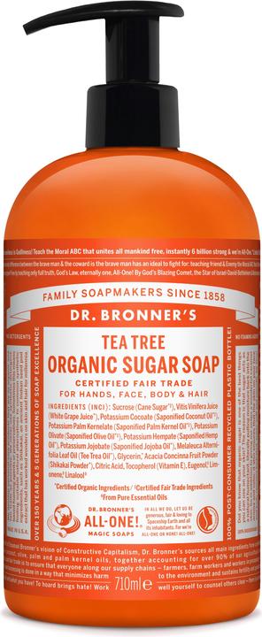 Dr. Bronner's Organic Sugar Soap Tea Tree 710 ml (710 ml)