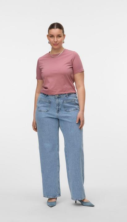 Actual product image Vero Moda VMCTESSA Hohe Taille Weiter Beinschnitt Jeans Weit geschnitten (W48/L32)