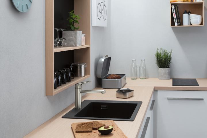 Produktbild hansgrohe HG Einbauspüle 450 S510-F450 steingrau (Einbauspüle, 51 cm, 56 cm)