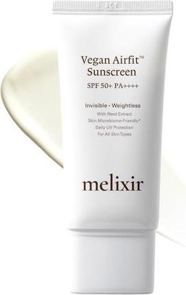 Actual product image Melixir Vegan Airfit Sunscreen SPF 50 Korean Face Moisturizing Sun Cream (Suntan cream, SPF 50)