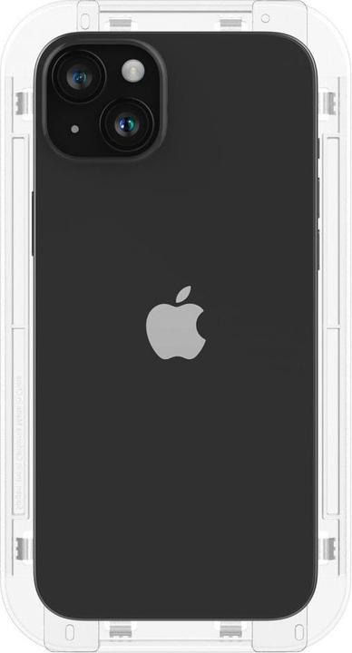 Actual product image Spigen TEMPERED GLASS GLAS.TR "EZ FIT" FC 2-PACK IPHONE 15 PLUS BLACK (2 Piece, Apple iPhone 15 Plus)