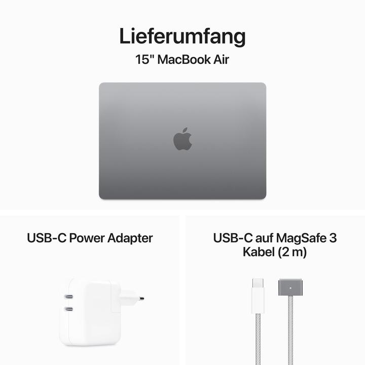 Image du produit Apple MacBook Air – 2024 (15", M3, 24 Go, 256 Go, DE)