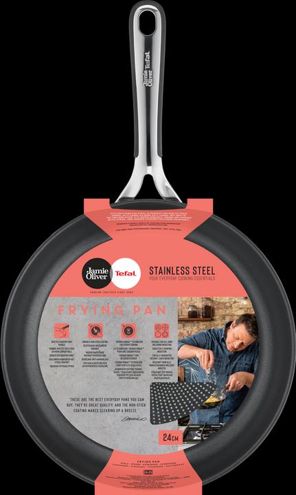 Image du produit Tefal Jamie Oliver Kitchen Essentials (24 cm, Poêle à frire, Acier inoxydable)