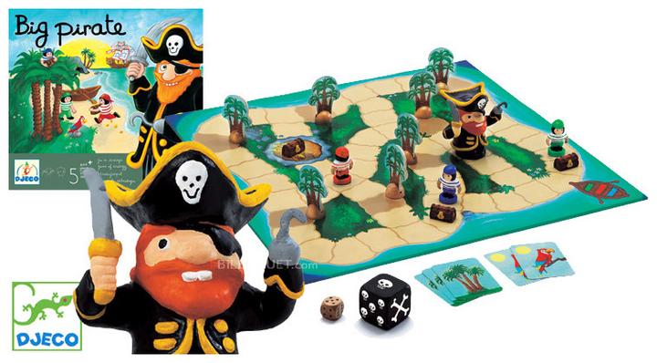 Image du produit Djeco Grand Pirate (Français, Anglais, Allemand, Espagnol)
