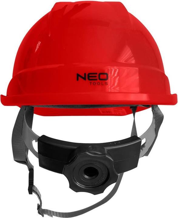 Actual product image Neo Industrial helmet with chin strap, red (52 - 64 cm)