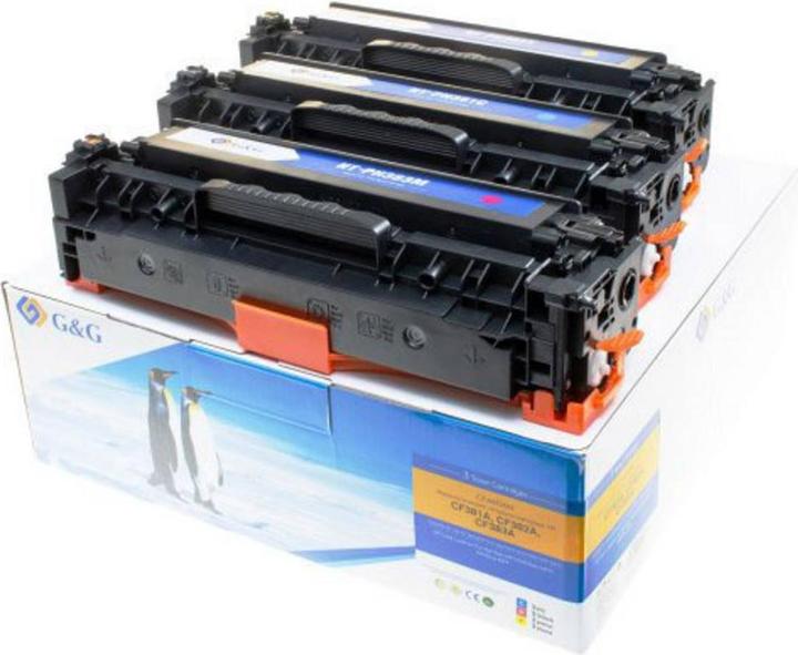Immagine prodotto G&G La cartuccia toner Combi Pack sostituisce 312A, CF383A, CF382A, CF381A Ciano, Magenta, Giallo 2700 (M, C, Y)