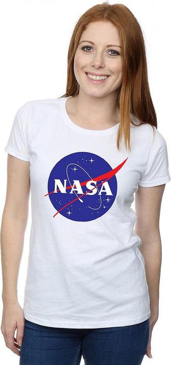 Actual product image Nasa Womens/Ladies Classic Insignia Cotton Logo T-Shirt (L)