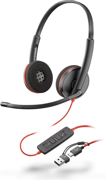 Actual product image Poly Blackwire C3220 UC (Cable, USB-A)