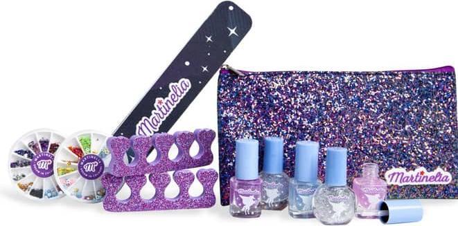 Martinelia GALAXY DREAMS NAIL SET & COSMETIC BAG Buntes Kinder-Nagellack-Set mit Kosmetiktasche - I