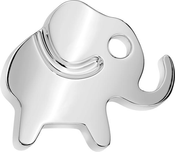 Star Piercing Threadless Elefant silber (Titan G23, ohne Messing)