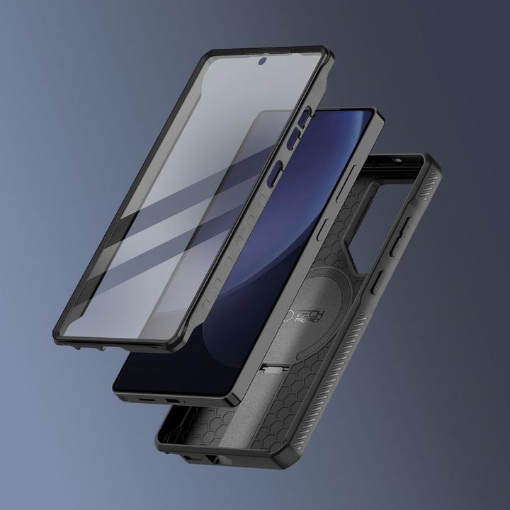 Produktbild Tech-Protect Kevlar MagSafe+ Case for Samsung Galaxy S25 Ultra - Black (Samsung Galaxy S25 Ultra)
