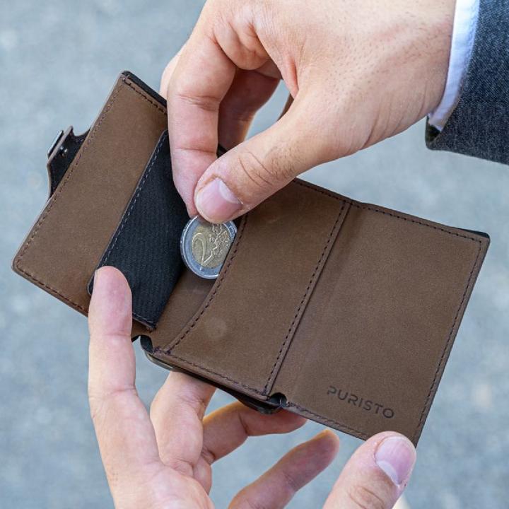 Produktbild Puristo KLIK MAGNET Slim Wallet Vintage 11er