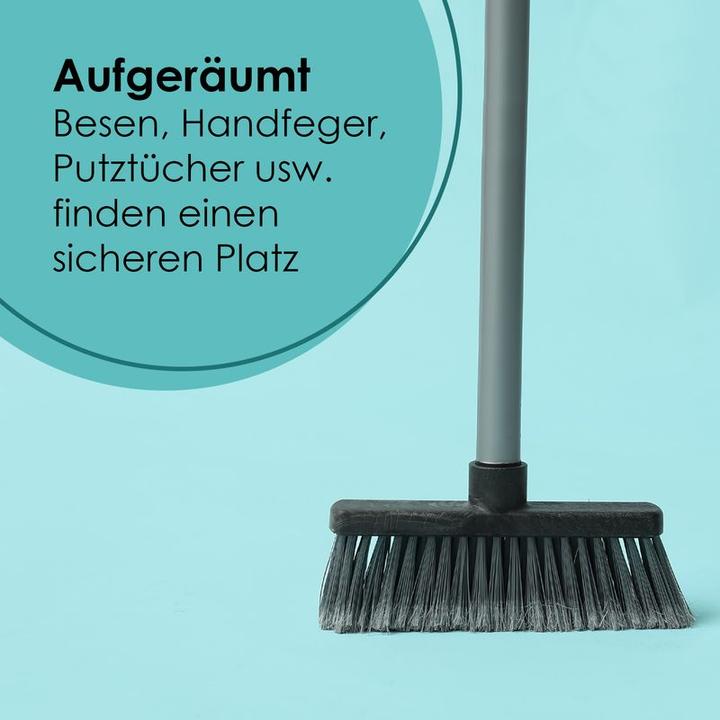 Produktbild Hermex Besen Halter Organizer Spann Halterung Wandhalterung Aufhänger (1 Stk.)