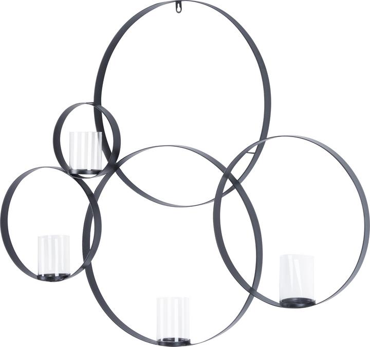Produktbild Beliani Wandleuchter aus Metall 80 cm schwarz BURU