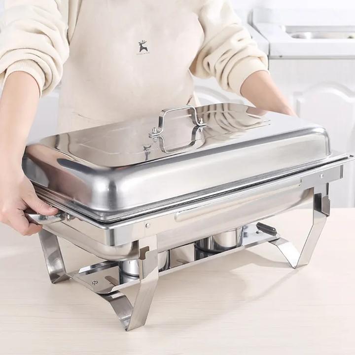 Actual product image Werkstein Speisewärmer, Edelstahl Chafing, 9L, Warmhaltebehälter