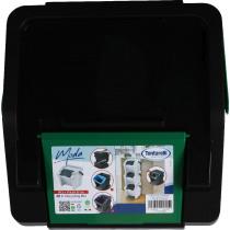 Produktbild Tontarelli vertikaler Abfalleimer mit Moda-Griff 28l grün/sch (28 l)