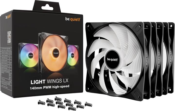 Productafbeelding be quiet! LIGHT WINGS LX 140mm PWM hoge snelheid triple pack (140 mm, 3 x)