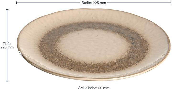 Image du produit Leonardo Assiette céramique 23 sable Matera (1 x, 23 cm)