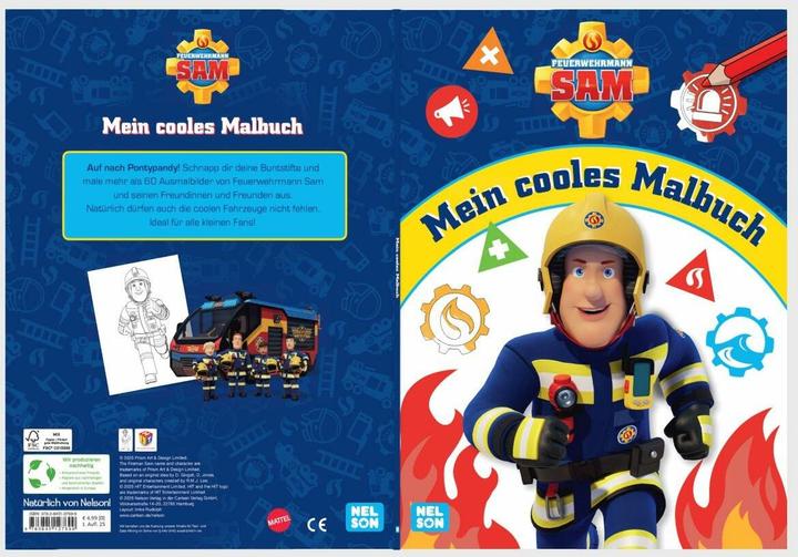 Produktbild Feuerwehrmann Sam: Mein cooles Malbuch