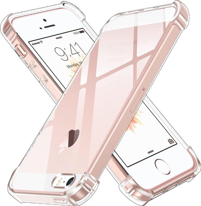 Actual product image Screenguard Apple iPhone 5/5S/SE Case Crystal Soft Airbag Bumper (Apple iPhone 5)