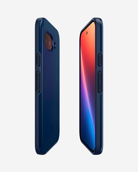 Actual product image Spigen Thin Fit (MagFit) Pixel 9a Case Navy Blue (Google Pixel 9a)