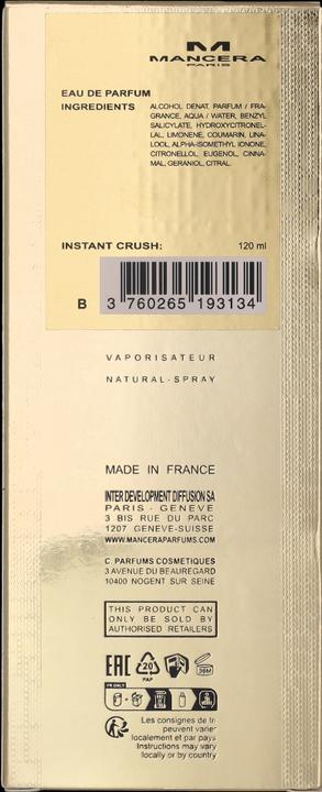 Immagine prodotto Mancera Instant Crush (Eau de parfum, 120 ml)