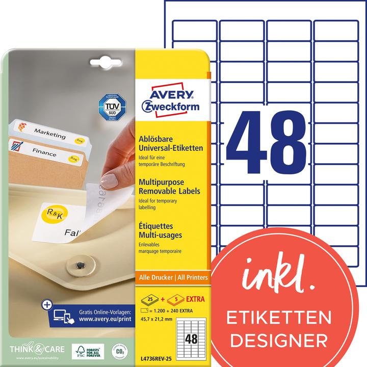 Produktbild Avery Universal-Etiketten