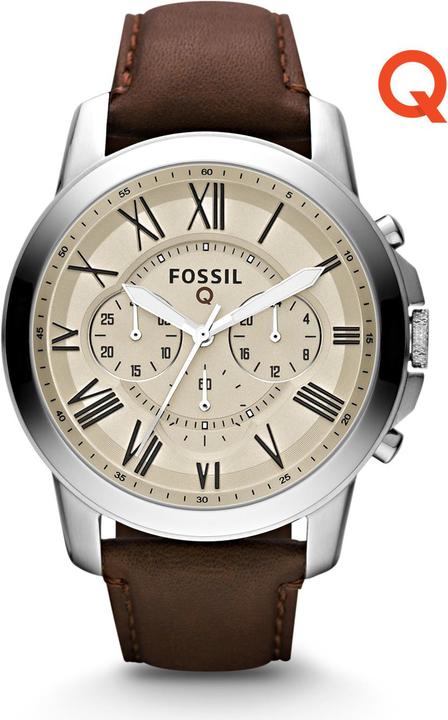 Fossil Smartwatch Q Grant (Analoguhr, Chronograph, Hybrid Uhr, 44 mm)