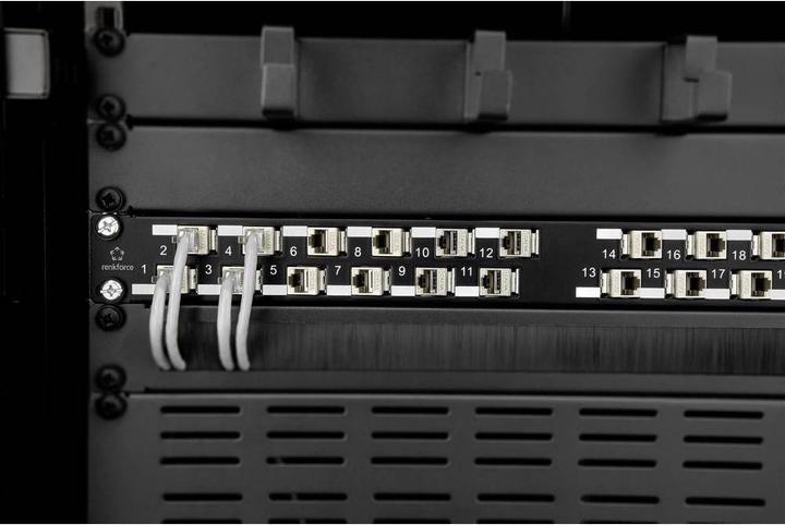 Produktbild Renkforce 24 Port CAT 6a Keystone Patchpanel Modular 45°