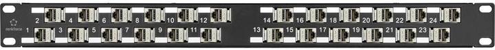 Produktbild Renkforce 24 Port CAT 6a Keystone Patchpanel Modular 45°