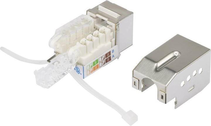 Produktbild Renkforce 24 Port CAT 6a Keystone Patchpanel Modular 45°