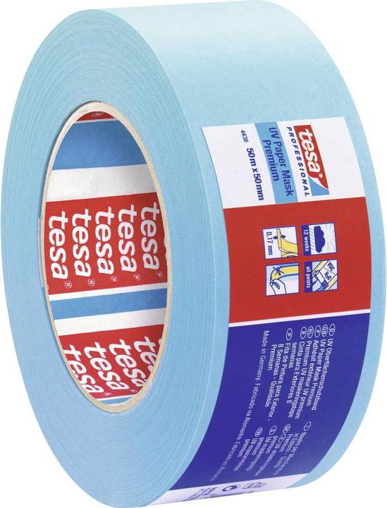 Actual product image tesa 4438 - UV surface protection tape for professional outdoor painting work (50 mm)