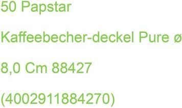 Produktbild Papstar 88427 Becherdeckel (e) Karton (50 x)