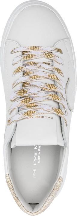 Immagine prodotto Philippe Model temple leather sneakers color white/gold (38)