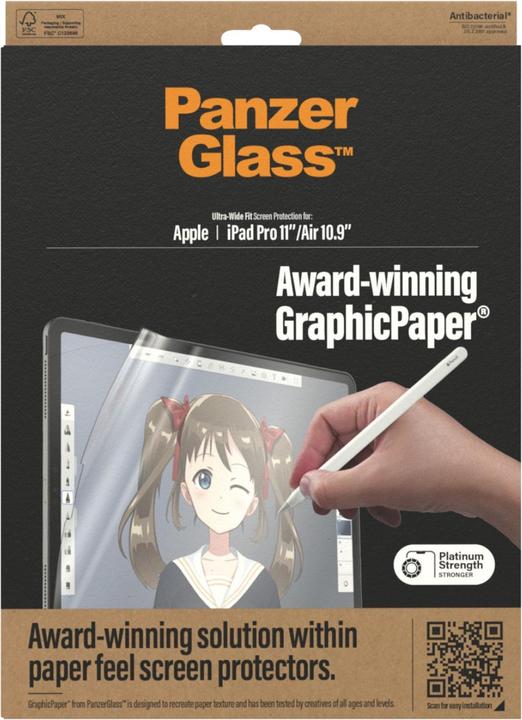 Actual product image PanzerGlass Case Friendly GrapicPaper AB (1 Piece, iPad Pro 11 2020 (2. Gen), iPad Air 2020 (4. Gen), iPad Air 2022 (5th Gen))