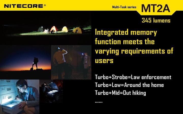 Image du produit Nitecore Mt2a (15.50 cm, 345 lm)