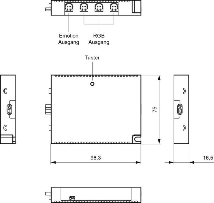 Image du produit L&S Module de commande à 4 canaux Mec Driver 12 / 24 V Funk/ZigBee
