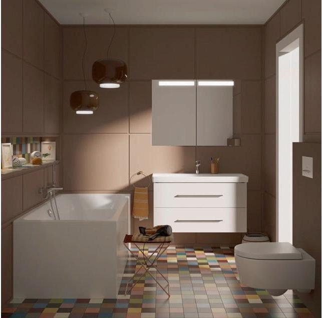 Actual product image Villeroy & Boch V&B Fitted Tub AVENTO R-corner1700x700mm white (137 l, 170 cm, 70 cm)
