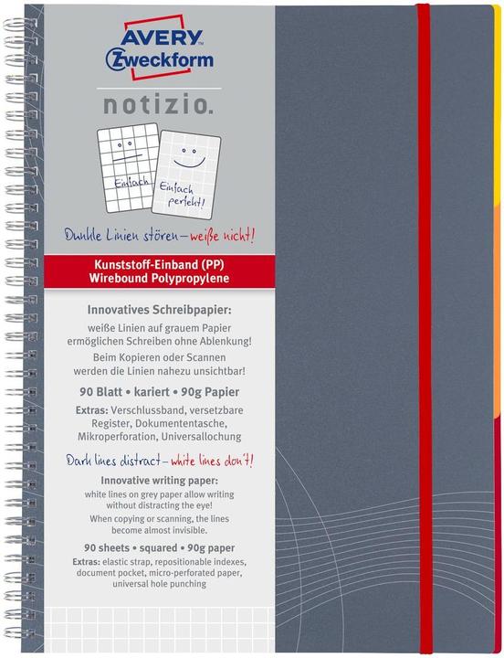 Produktbild Avery ZWECKFORM - NOTIZIO - Spiralbücher (A5, Kariert)